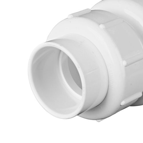 2" IPS PVC White True Union Swing Check Valve (Socket)
