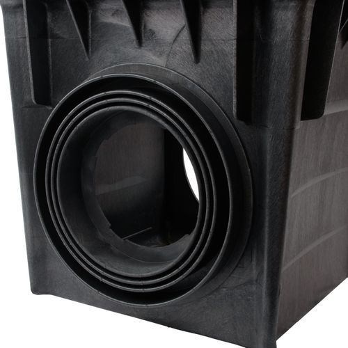 Main product image of 24" Catch Basin Kit w/ Black Plastic Grate