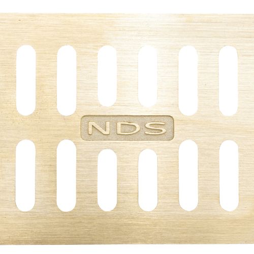 552B NDS 552B 1' Mini Channel Grate (Satin Brass)