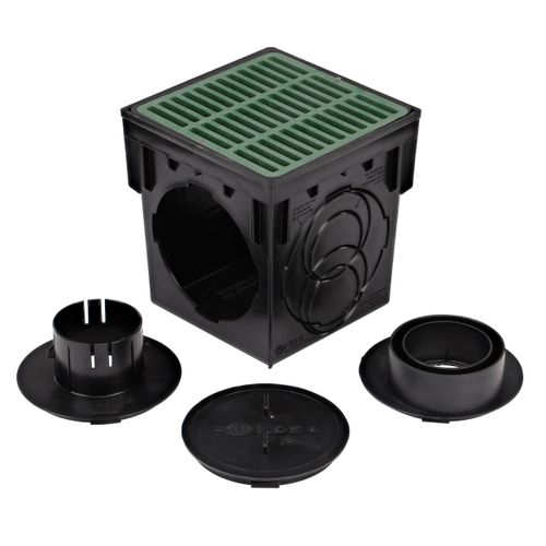 Main product image of 9" Catch Basin Kit w/ Green Plastic Grate