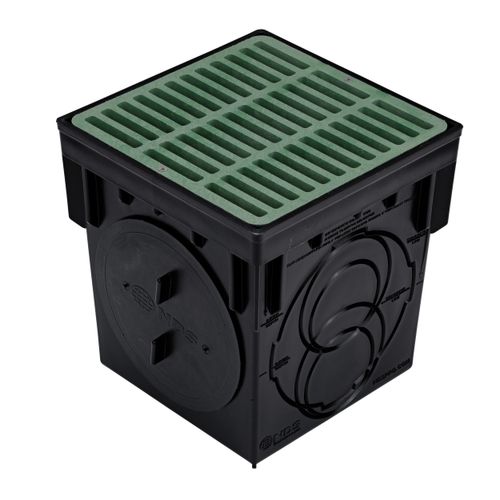 Main product image of 9" Catch Basin Kit w/ Green Plastic Grate