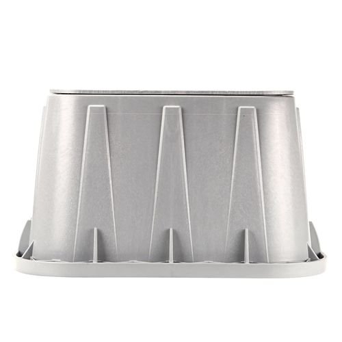 Main product image of 14" x 19" x 12" Rectangular Pro-Spec Series Valve Box w/ Bolt-Down Electrical Cover (Gray Box/Gray Cover)