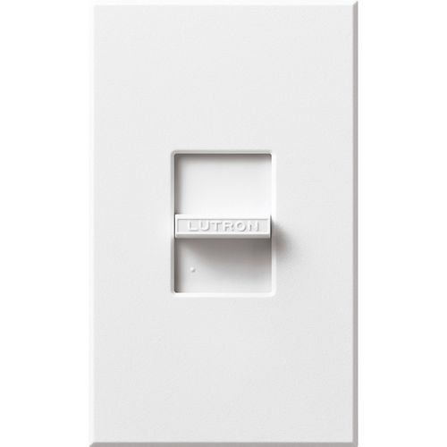 Main product image of Nova 3-Wire Dimmer for Ballasts/LED Drivers 16A, 1-Pole, 120V, Small Control,w/ Wall Plate, White
