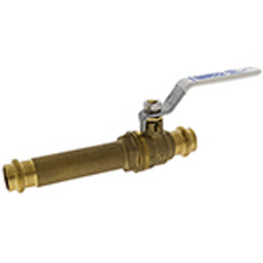 Main product image of 1" Press Slip Full Port Brass Ball Valve (PC-FP-600AS-LF)