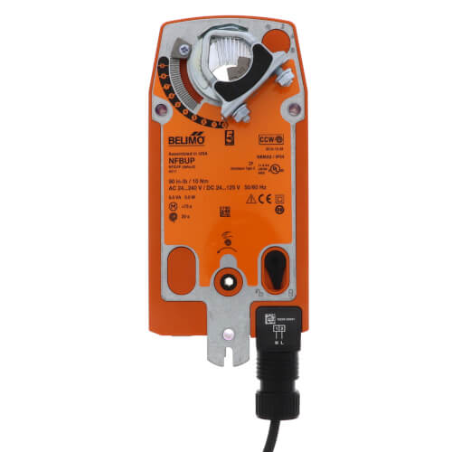 Main product image of Spring Return Fail-Safe, On/Off Damper Control Actuator - 240 VAC (No Aux Switch)