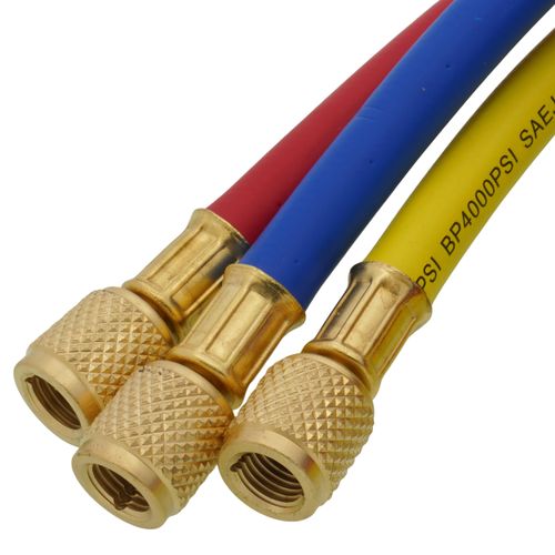 Main product image of 1/4" 45° Refrigerant Charging Hose Set (5')
