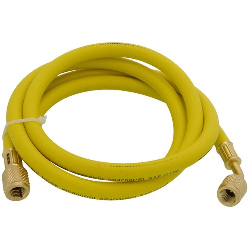 Main product image of 1/4" 45° Refrigerant Charging Hose - Yellow (5')