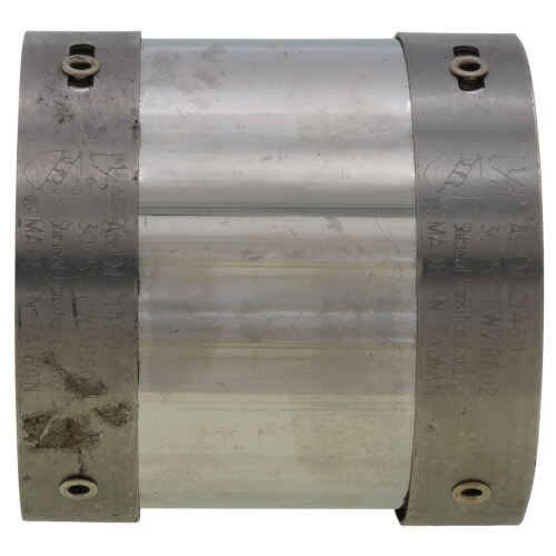 1-1/2" x 1-1/2" No Hub Transition Coupling (Copper to Copper)