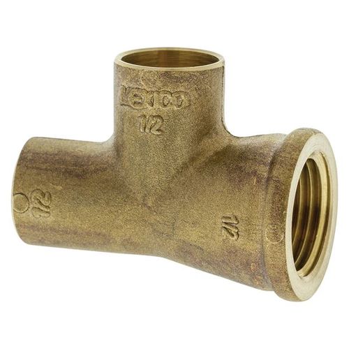 Main product image of 1/2" CxFxC Cast Bronze Baseboard Tee (Lead Free)