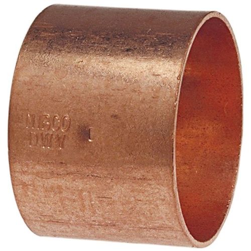 Main product image of 1-1/2" x 1-1/4" DWV CxC Coupling w/ Stop