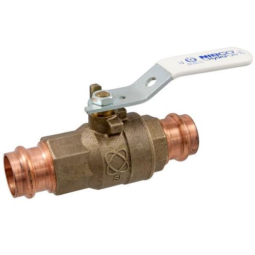 Main product image of 2" Press Full Port Press Bronze Ball Valve, 2 Piece Body, Stainless Trim (Lead Free)