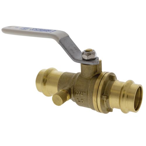 Main product image of 1" Full Port Press Ball Valve w/ Drain, PCFP600ADLF (Lead Free)