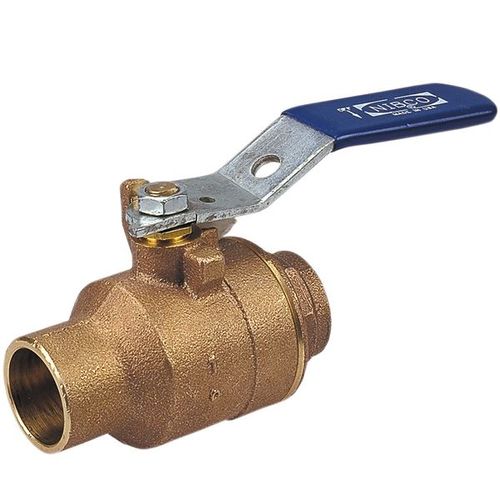 Main product image of 1-1/4" Two-Piece Bronze Full Port Ball Valve, Lever Locking Handle (Sweat)