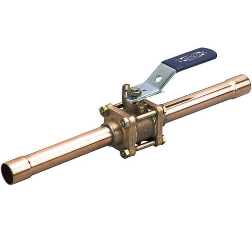 Main product image of 1" 3-Piece Bronze Ball Valve - Medical Gas, CS-595-YX & CS-595-YX-EC, Copper Stub Ends (Expanded Cup)