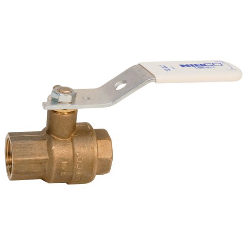 Main product image of 3/8" Threaded Full Port Brass Ball Valve, Two-Piece (Lead Free)