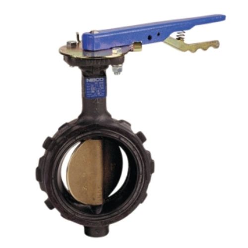 Main product image of 4" Ductile Iron Butterfly Valve, 200 PSI, Lever Handle, WD-21003 (Wafer)