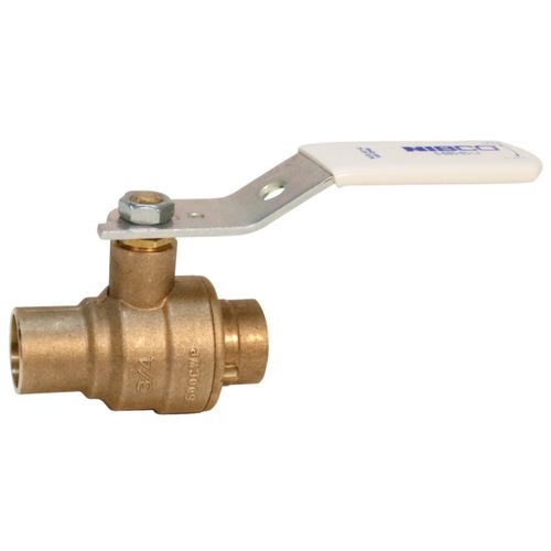 Main product image of 1-1/4" Sweat Bronze Full Port Ball Valve, Class 600, 2 Piece, Stainless Steel Trim (Lead Free)