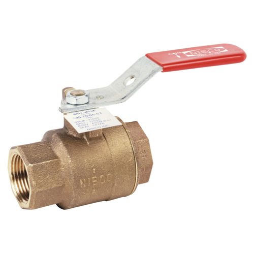 Main product image of 1-1/4" Threaded Bronze Full Port Ball Valve, 2 Piece, 250 Steam Rating, 600 Class (Lead Free)