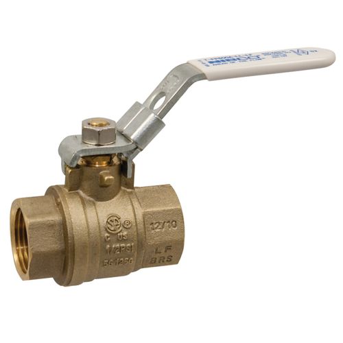 Main product image of 3/4" Threaded Brass Full Port Ball Valve w/ Locking Lever, 600 Class, 2 Piece (Lead Free)