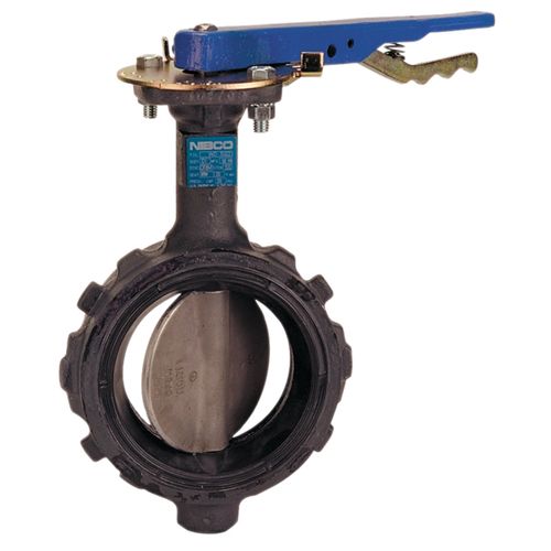 Main product image of 2" Wafer Ductile Iron Butterfly Valve, SS EPDM, Lever Handle (250 PSI)