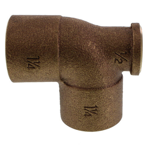 Main product image of 1-1/4" x 1/2" x 1-1/4" CxFxC Tee (Lead Free)