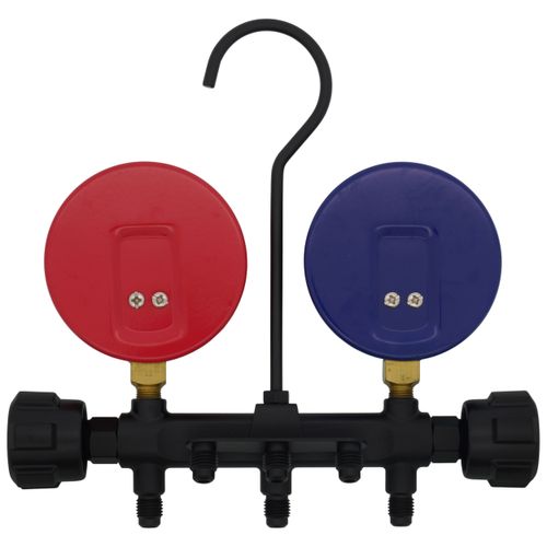 Main product image of 3-1/8" OD Pro Series Manifold Gauge, Brass Body, for R22/410A/404A Refrigerants