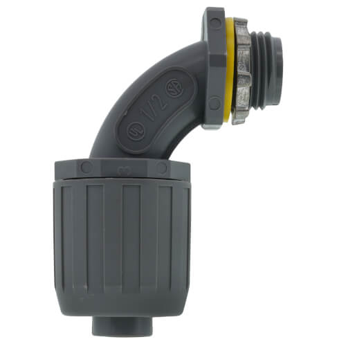 Main product image of 1/2" 90-Degree SNAP2IT Non-Metallic Push-On Connector
