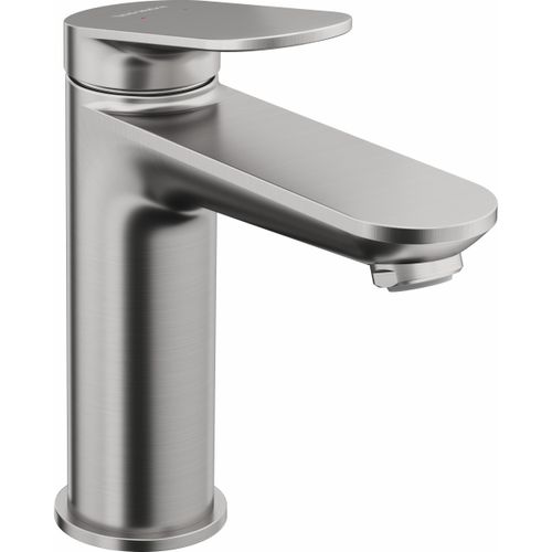 Main product image of Duravit No.1 6-3/4" Single Hole Bathroom Sink Faucet w/ Drain (Brushed Nickel), NO1020001U70