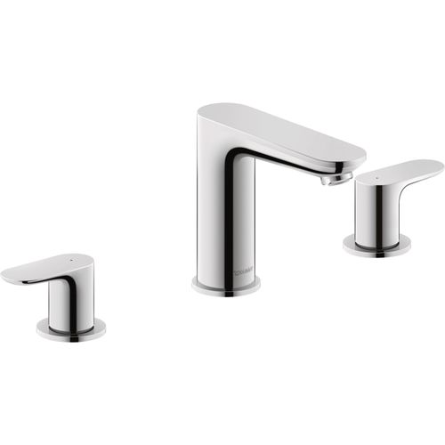 Main product image of Duravit No.1 5-1/8" Two Handle Widespread Bathroom Sink Faucet w/ Drain (Chrome), NO1060005U10