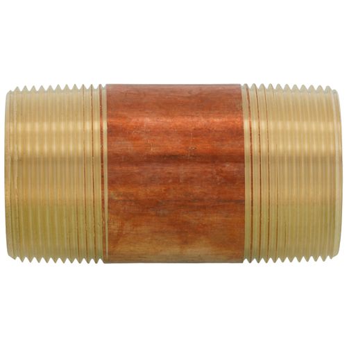 Main product image of 1-1/2" x 3-1/2" Brass Nipple