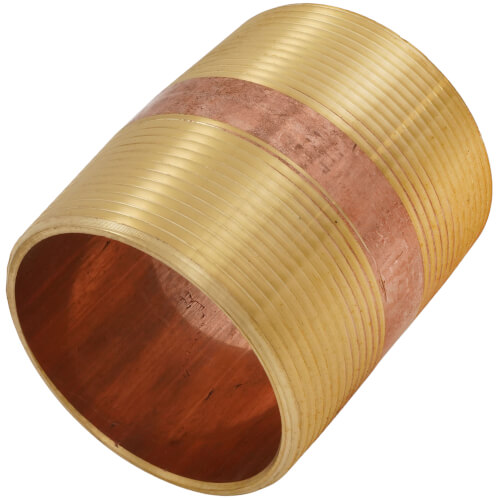 Everflow Supplies NPBR3040 4 Long Brass Nipple Pipe Fitting with 3 Nominal Diameter and NPT Ends Everflow Supplies NPBR3040 4 Long Brass Nipple Pipe Fitting with 3 Nominal Diameter and NPT Ends