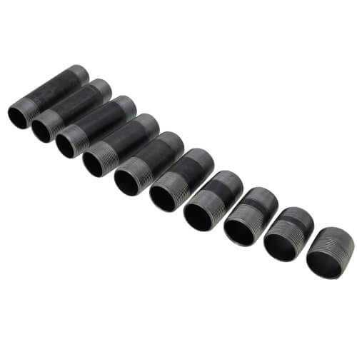 Main product image of 1-1/4" Black Nipple Set (Close to 6" Length)
