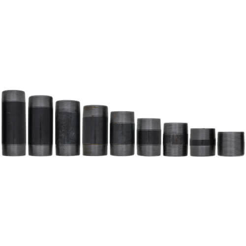 Main product image of 2" Black Nipple Set (Close to 6" Length)