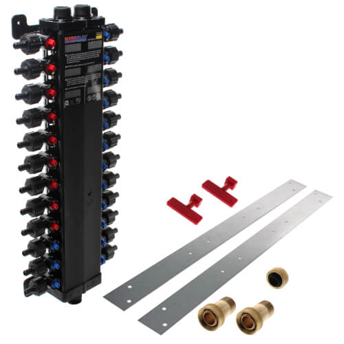 Main product image of 24 Port Polymer 1/2" PEX Crimp MANABLOC Package (NPT Supply)