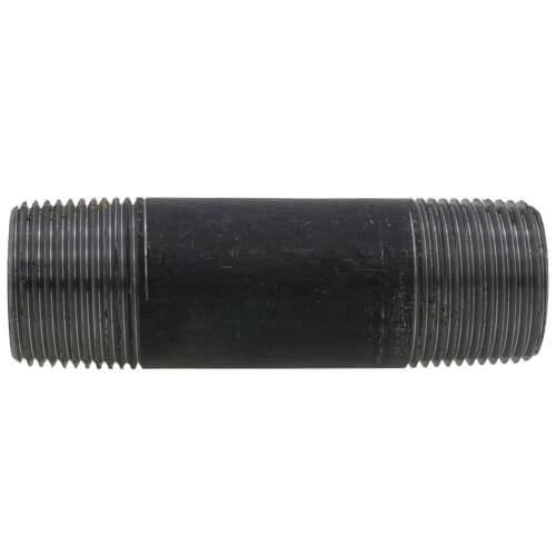NPXB1040 Everflow NPXB1040 1" x 4" Schedule 80 Heavy Duty Black Nipple