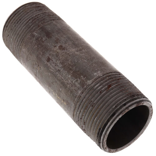 Main product image of 1-1/4" x 4-1/2" Schedule 80 Heavy Duty Black Nipple