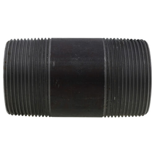Main product image of 2-1/2" x 5" Schedule 80 Heavy Duty Black Nipple