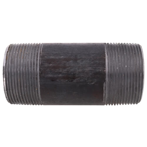 Main product image of 2-1/2" x 6" Schedule 80 Heavy Duty Black Nipple