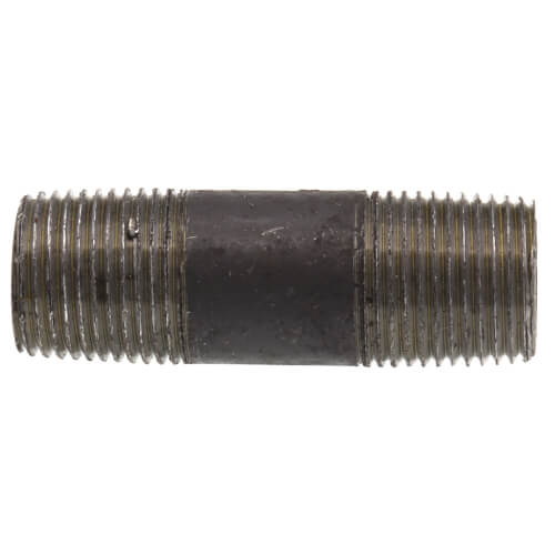Main product image of 3/8" x 2" Schedule 80 Heavy Duty Black Nipple