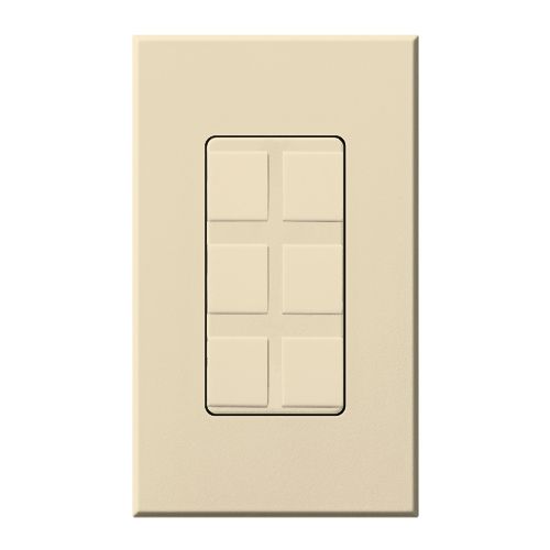 Main product image of Nova T, 6-Port Frame, Field Customizable, Fits Architectural-Style Wall Plates,w/ Wall Plate, Beige
