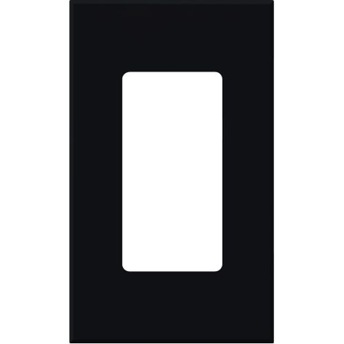 Main product image of Nova T Wall Plate Kit, 1-Gang, Fits Small Accessory/Wall Keypad Insert, No Fins Broken, Matte Finish, Black