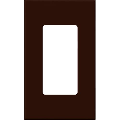 Main product image of Nova T Wall Plate Kit, 1-Gang, Fits Small Accessory/Wall Keypad Insert, No Fins Broken, Matte Finish, Brown