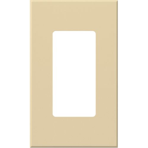Main product image of Nova T Wall Plate Kit, 1-Gang, Fits Small Accessory/Wall Keypad Insert, No Fins Broken, Matte Finish, Ivory