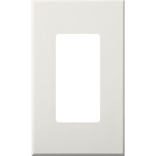 Main product image of Nova T Wall Plate Kit, 1-Gang, Fits Small Accessory/Wall Keypad Insert, No Fins Broken, Matte Finish, White