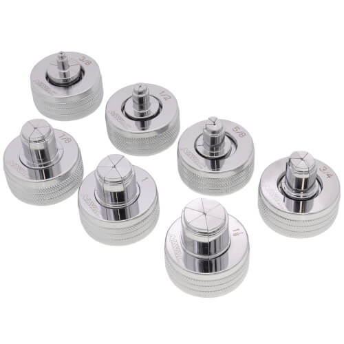 Main product image of 3/8" to 1-1/8" OD BreakFree Power Tube Expander Kit with Quick Connect Expander Heads, Battery, Charger, and Case