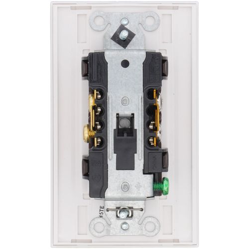 Main product image of Architectural 15A Tamper-Resistant Duplex Receptacle, Wall Plate Included, Matte Finish, White