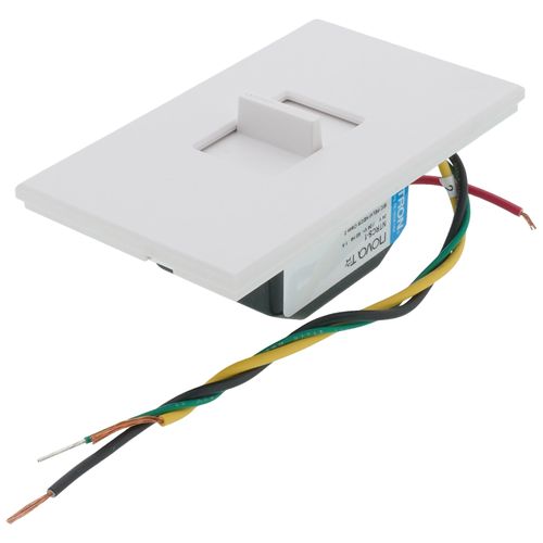 Main product image of Nova T Momentary Contact Switch, 24V, Single-Pole/Multi-Location,w/ Wall Plate, White,