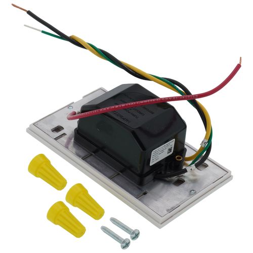 Main product image of Nova T Momentary Contact Switch, 24V, Single-Pole/Multi-Location,w/ Wall Plate, White,