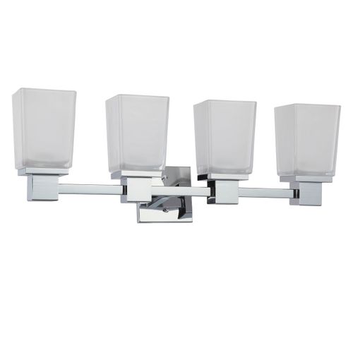 Main product image of Parker 4 Light Vanity Fixture w/ Sandstone Etched Glass
