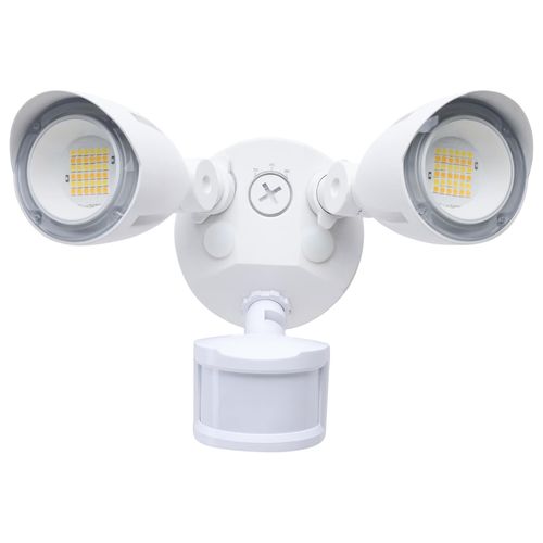 Main product image of 20W Dual Head LED Security Light w/ Motion Sensor, White, 3000K/4000K/5000K